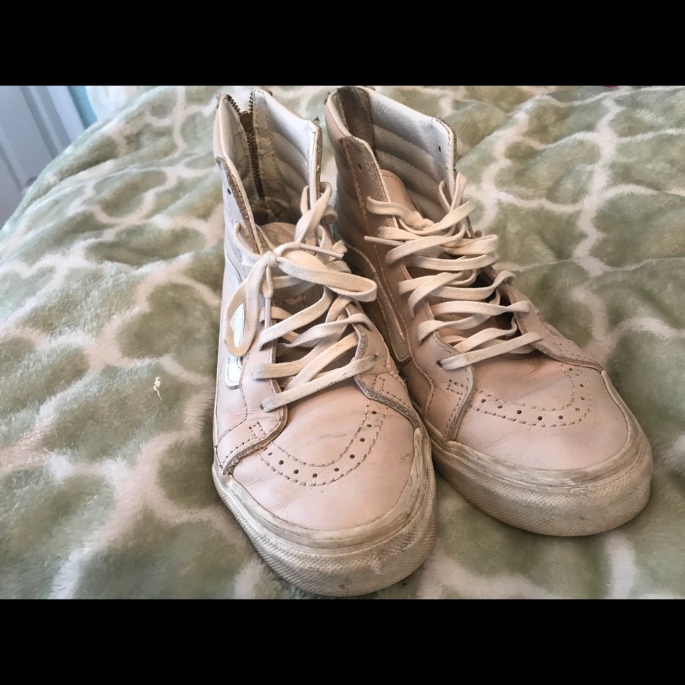 Pink high top vans